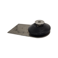 AutoFab Body Panel Mounting Tab With Black Urethane Washer, Allen Bolt And Nyloc Nut