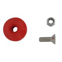 AutoFab Replacement 1-1/2" Red Urethane Stepped Body Washer