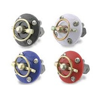 AutoFab Complete 65mm (2-9/16") Red Urethane Bonnet Pin Bushing Assembly With Q-Clip, Bolts and Nyloc Nuts