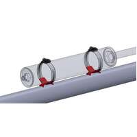 Weld-On Shock Reservoir Mounts For 2" Diameter Reservoirs For Use With Hose Clamps Sold As A Pair