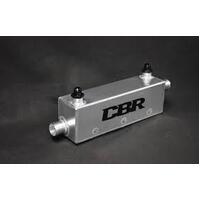 CBR 12 Plate Stainless Oil Cooler Heat Exchanger 1-3/4" Radiator In/Out AN -10 ORB Oil Cooler In/Out