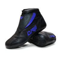 Elite Leather Race Shoes SFI 3.3/5 Black & Blue [Size: 8]