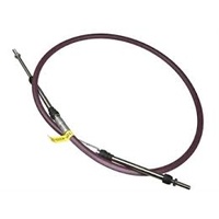 1525mm (60") Long 75mm (3") Throw No. 4 Push-Pull Shifter Cable With Double Clip Style Mounts