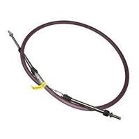 72" Long 3" Throw No. 4 Push-Pull Shifter Cable With Double Clip Style Mounts