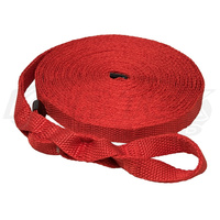 Kartek Off-Road 1 Inch Wide 50 Feet Long Red Woven Recovery Tow Strap Rated at 4500 kg /10,000 Pounds