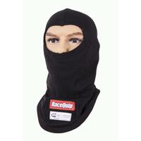 RACEQUIP® 433991 HEAD SOCK - SINGLE EYEPORT - SFI 3.3 - SINGLE LAYER - BLACK