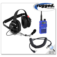 VHF/UHF RH-5R 5-Watt Radio and Headset Crew Chief/Spotter Package