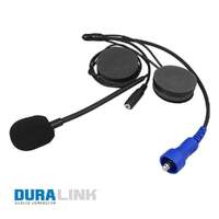 Offroad Wired Helmet Kit with Alpha Audio Speakers Mic & 3.5mm Earbud Jack