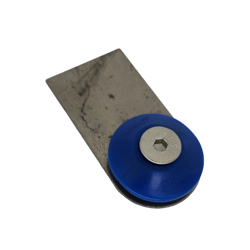 AutoFab Body Panel Mounting Tab With Blue Urethane Washer, Allen Bolt And Nyloc Nut