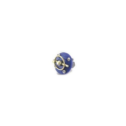 AutoFab Complete 65mm (2-9/16") Blue Urethane Bonnet Pin Bushing Assembly With Q-Clip, Bolts and Nyloc Nuts