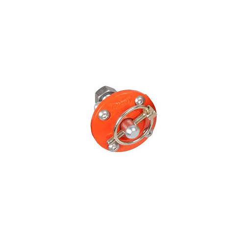 AutoFab Complete 65mm (2-9/16") Orange Urethane Bonnet Pin Bushing Assembly With Q-Clip, Bolts and Nyloc Nuts