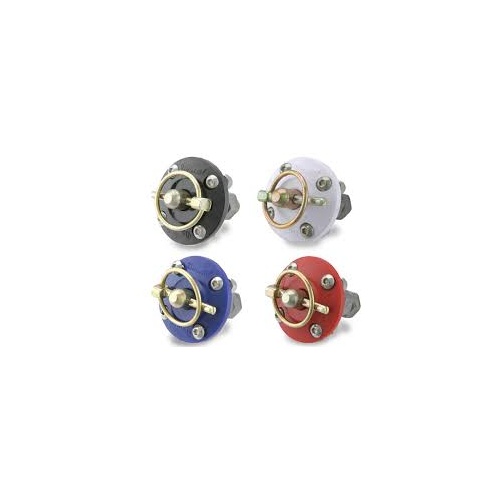 AutoFab Complete 65mm (2-9/16") Red Urethane Bonnet Pin Bushing Assembly With Q-Clip, Bolts and Nyloc Nuts