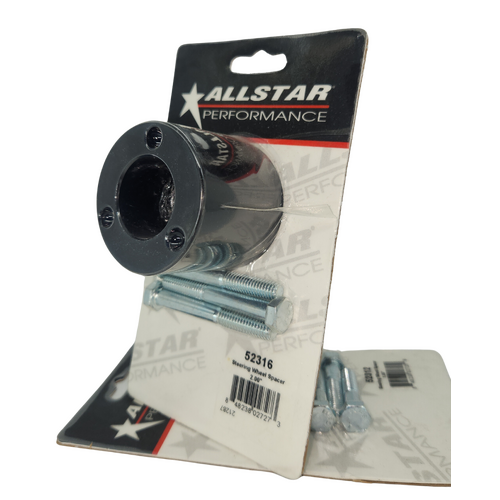 Allstar Performance Black Anodized 2" Thick 3 Bolt Steering Wheel Spacer