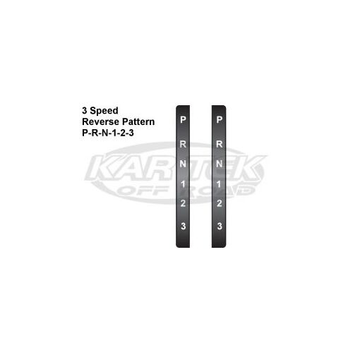 Winters Performance 6018-03 Replacement Stickers For Chevy TH350 And TH400 Reverse Pattern Shifters