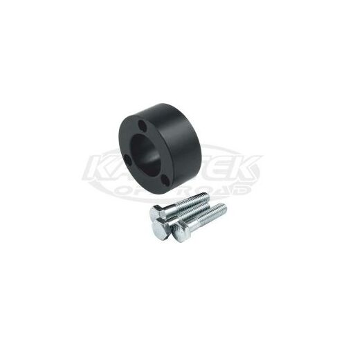 Allstar Performance ALL52312 Black Anodized 1" Thick 3 Bolt Steering Wheel Spacer