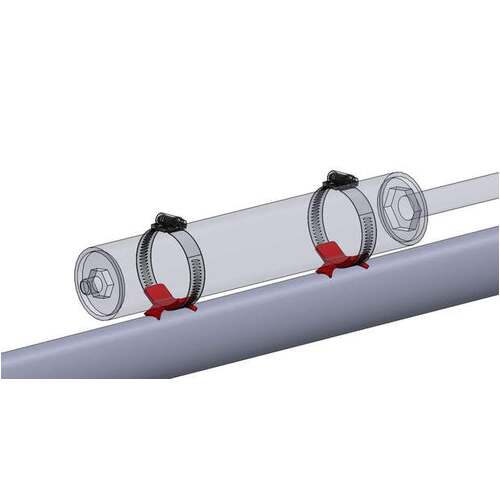 Weld-On Shock Reservoir Mounts For 2" Diameter Reservoirs For Use With Hose Clamps Sold As A Pair