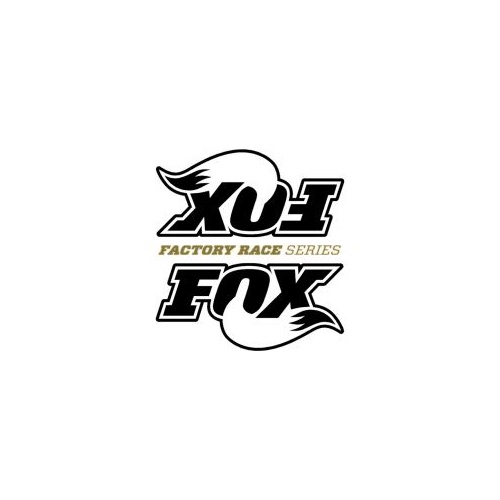 Fox 3.0" Factory Race Series Shock Black Logo Reservoir Stickers With Clear Background 8-5/8" x 9"