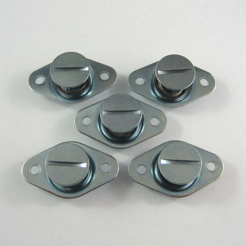 Self-Ejecting Quarter Turn Fastener Countersunk Steel Button 0.600 Length For #6 Spring