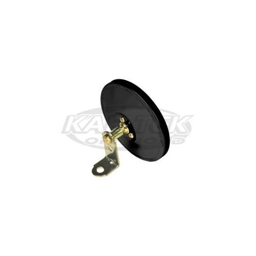 6" Convex Round Mirror With Black Back