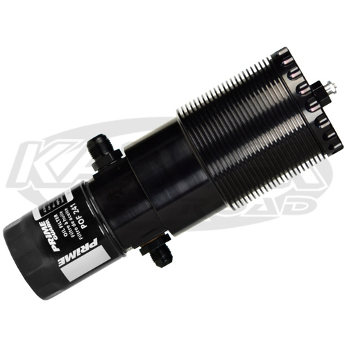 Kartek Offroad Billet Aluminum Finned Power Steering Reservoir With Filter And Pressure Relief Valve