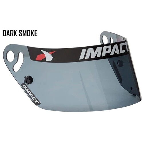 Impact Helmet Shield - Anti Fog - Dark Smoke