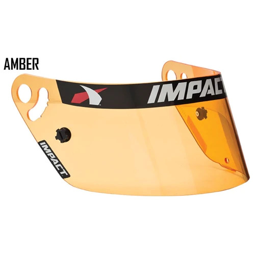 Impact Helmet Shield - Anti Fog - Amber