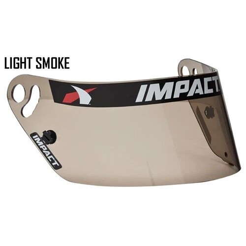 Impact Helmet Shield - Anti Fog - Light Smoke