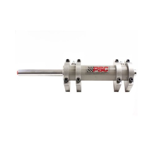 PSC 3.0" bore x 9" Stroke Double ended Steering Cylinder, with 4 Flat Base Clamps
