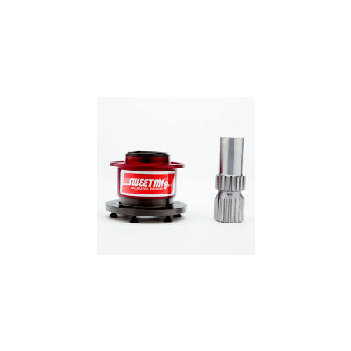 Sweet Red Anodized 6 Bolt Momo / Sparco / NRG / MPI Pattern 3/4" Steering Wheel Quick Disconnect